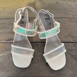 Bellini Iridescent White Sandals